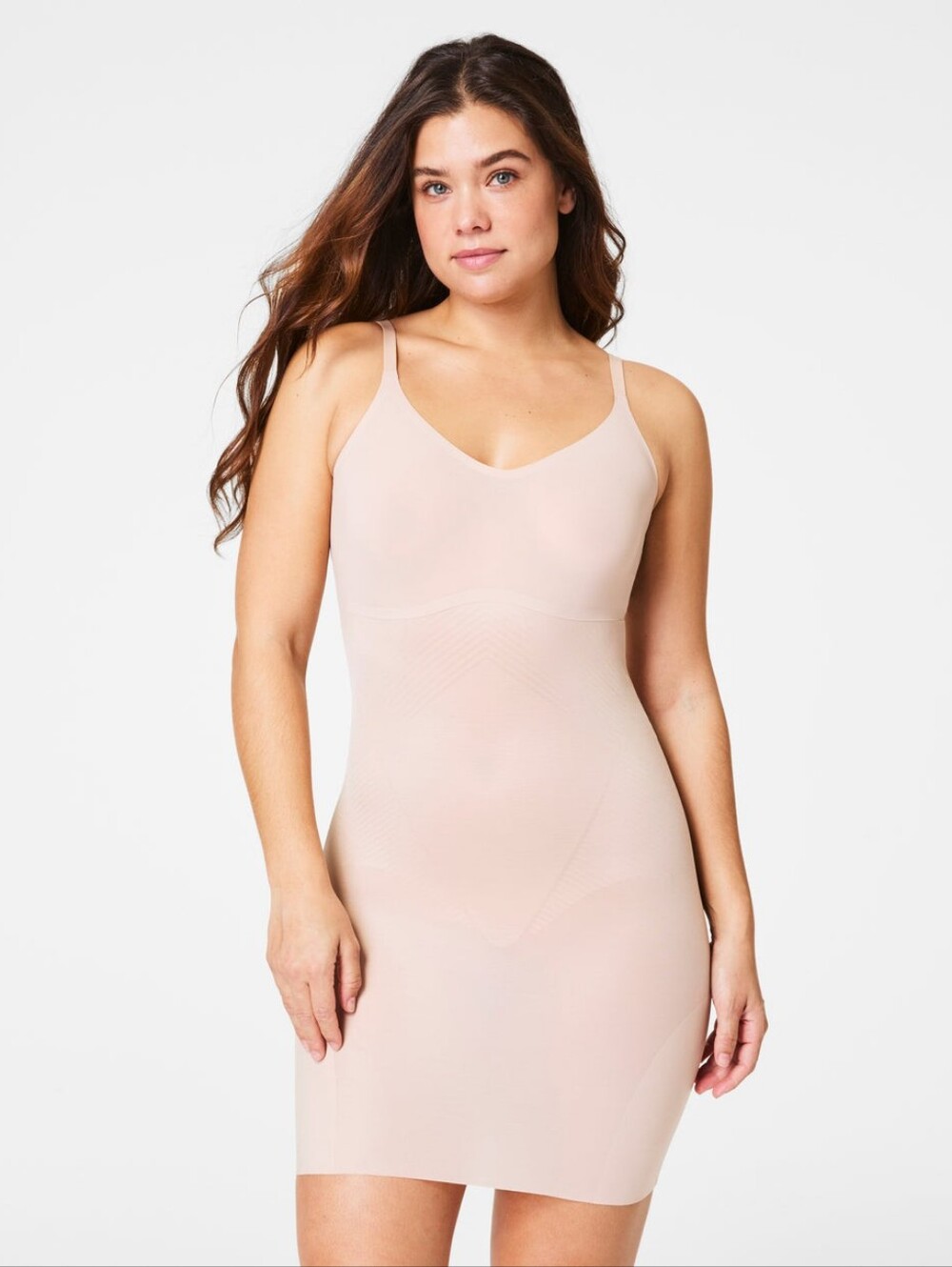 SPANX Light Blush Seamless Shaping Slip Dress